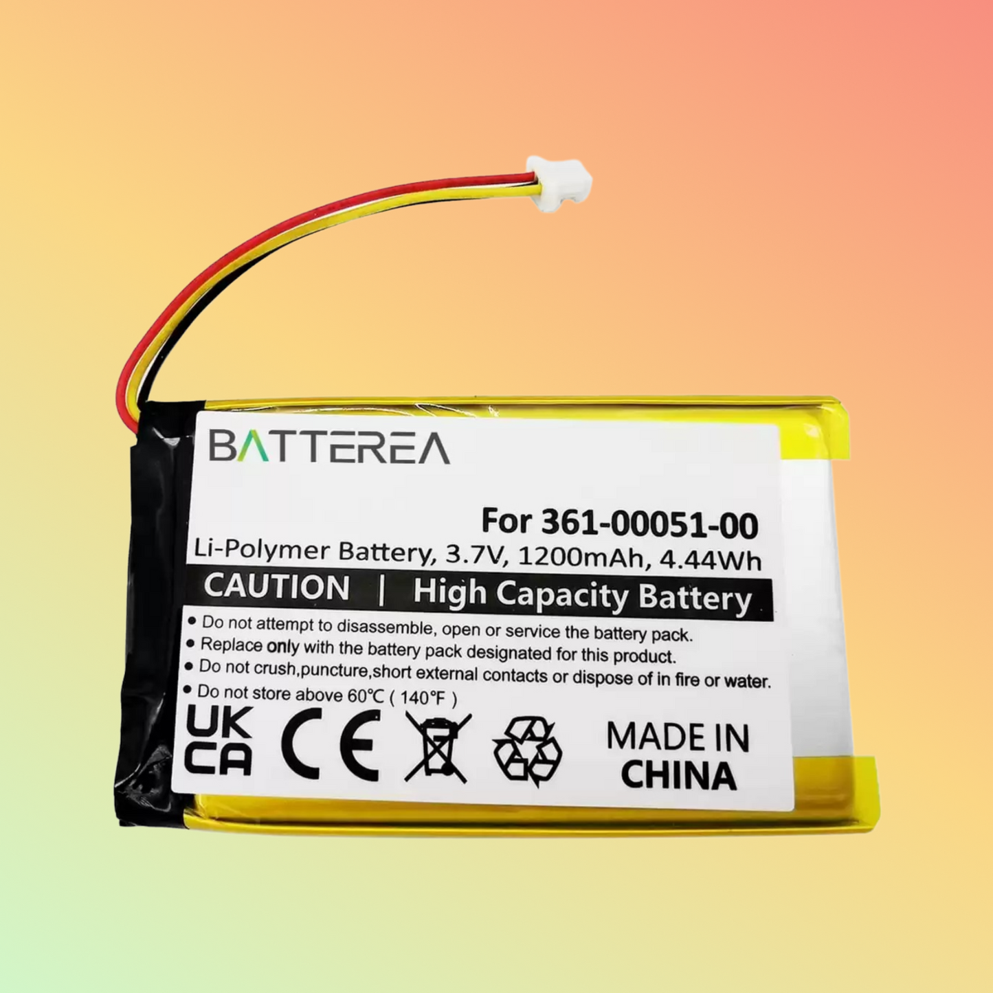 BATTEREA 3.7V 1050mAh Wholesales GPS Replacement battery