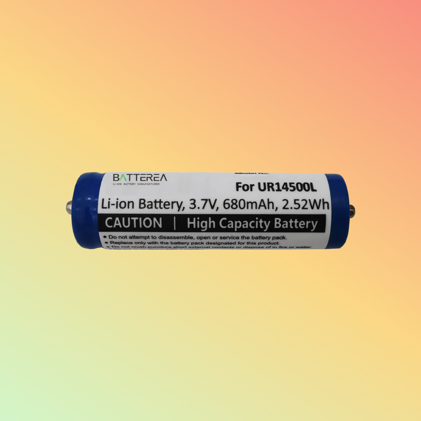 BATTEREA battery replacement for Braun 7-Series UR18500Y Li-ion 3.7V 1300mAh