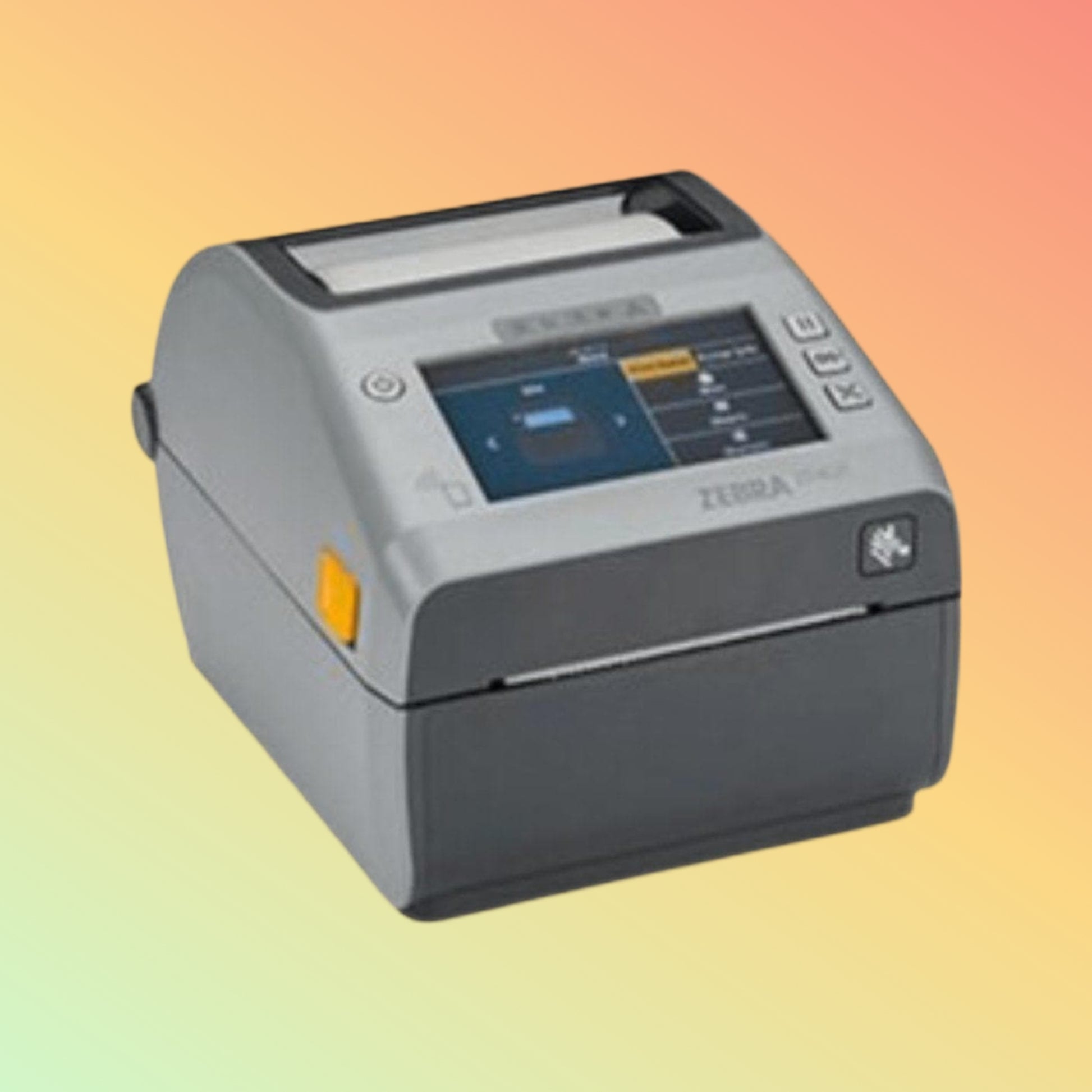 Zebra ZD621R in a healthcare setup printing patient wristbands. ✅