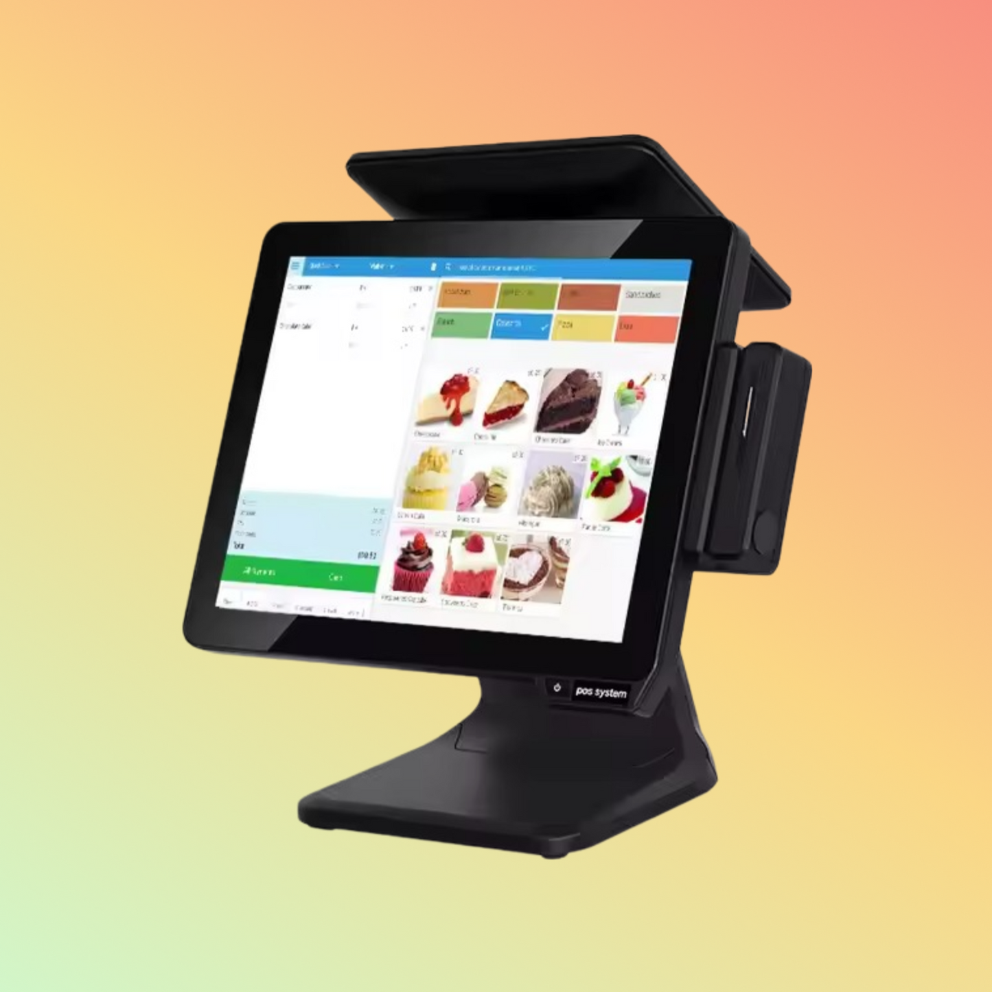 3years warranty 15inch aluminium alloy shell touch all in one Fanless Pos systems for store