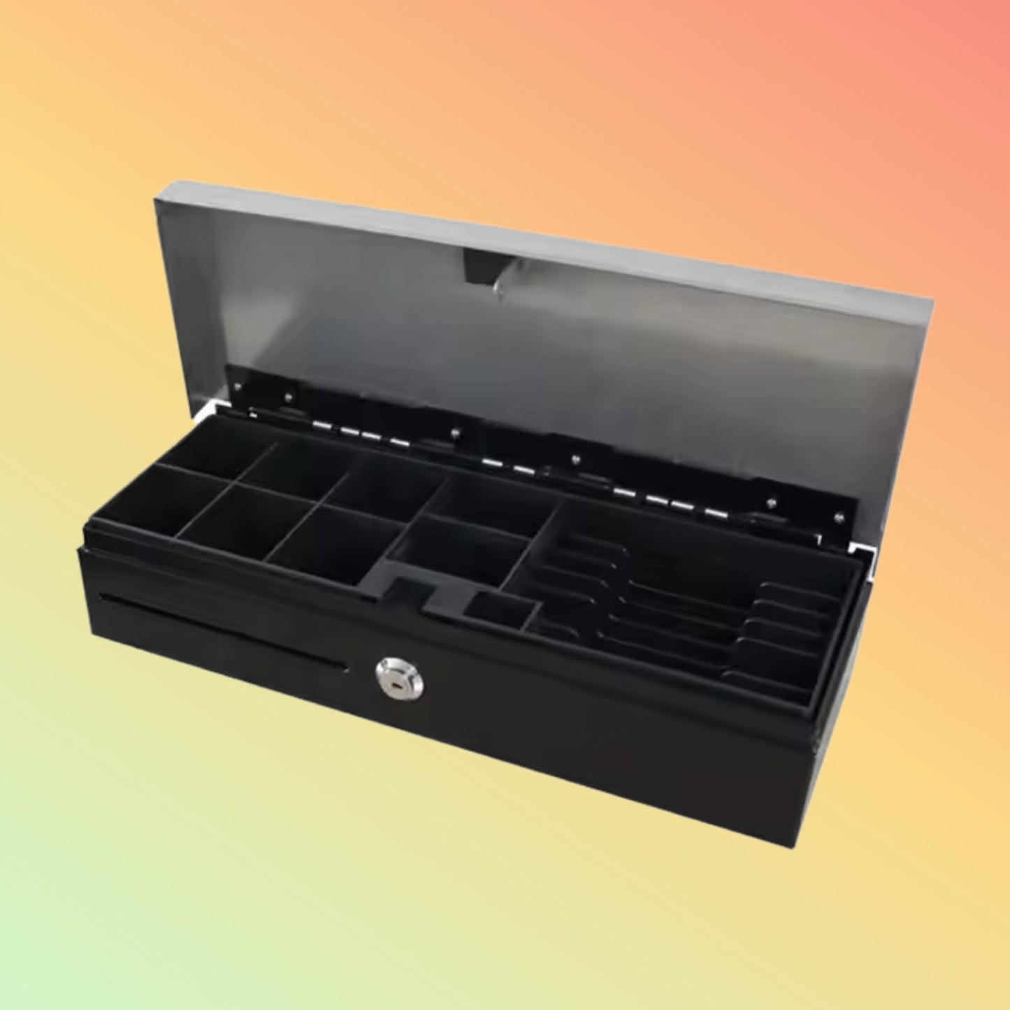 MAKEN FT-460HB adjustable 8 bill/8 coin flip top metal smart cash drawer