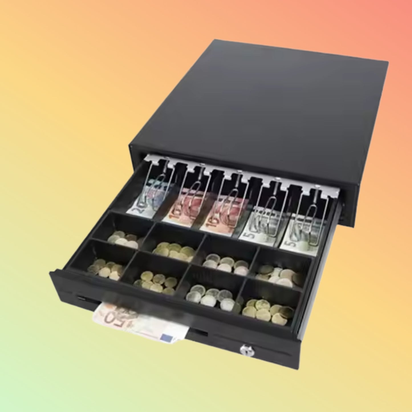 MAKEN MAKEN CK-420 6 Bills 8 Coins Classic Roller Removable POS Cash Drawer For Supermarket