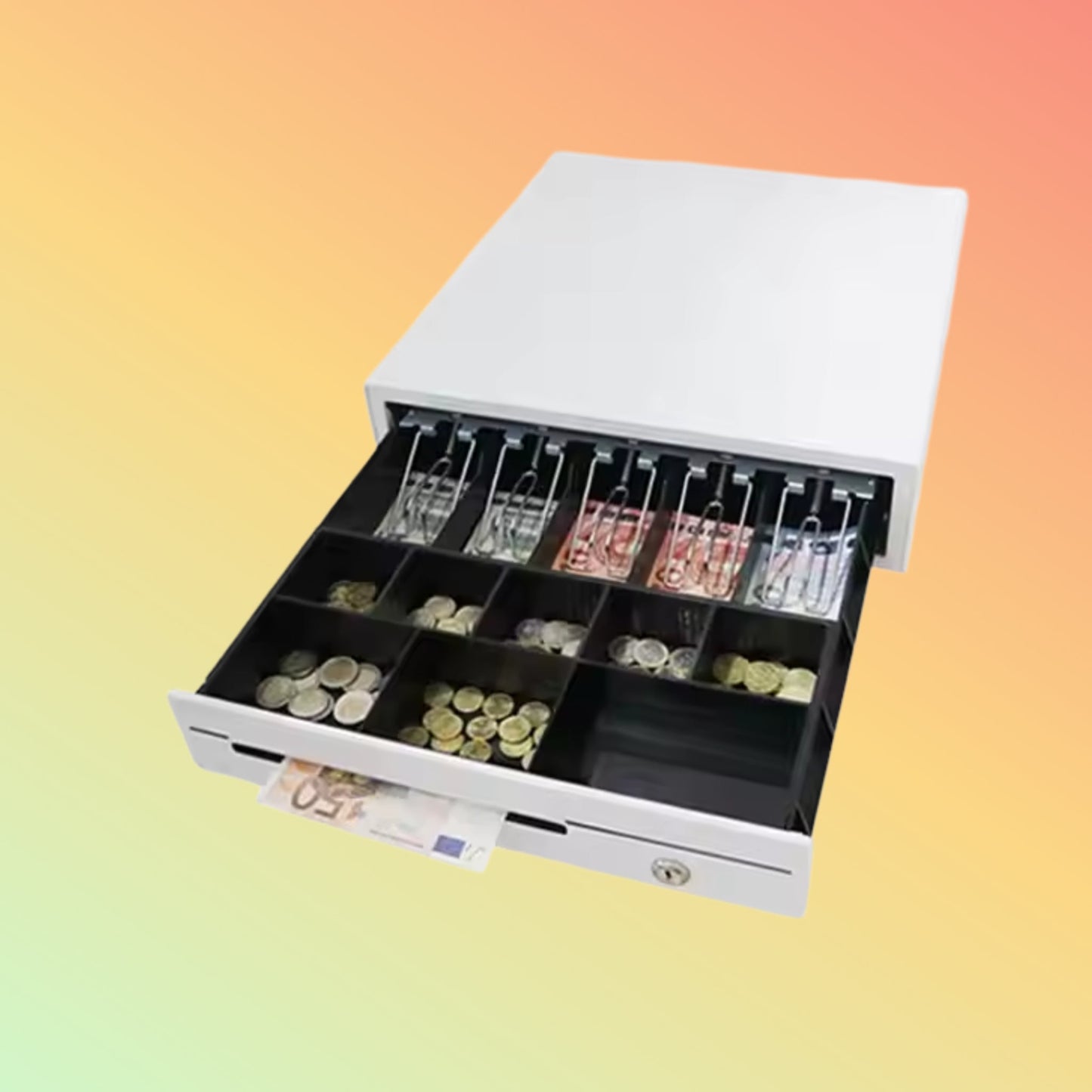 MAKEN SK-415HA Pos System RJ11/RJ12 Register Desktops 5 Bill 8 Coins Cash Drawer Manufacturer