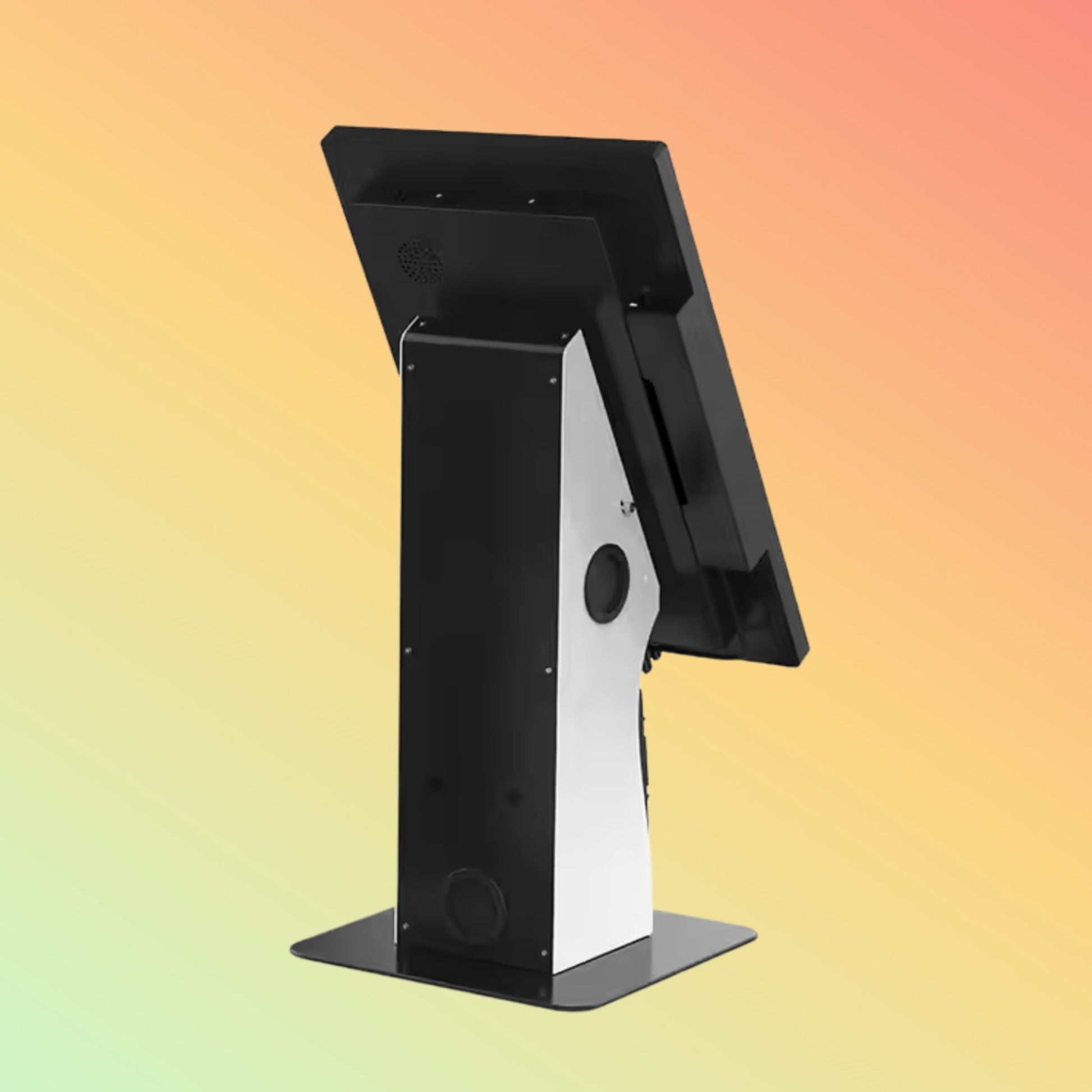 Side view of MAKEN Self-Checkout Kiosk showcasing sleek design