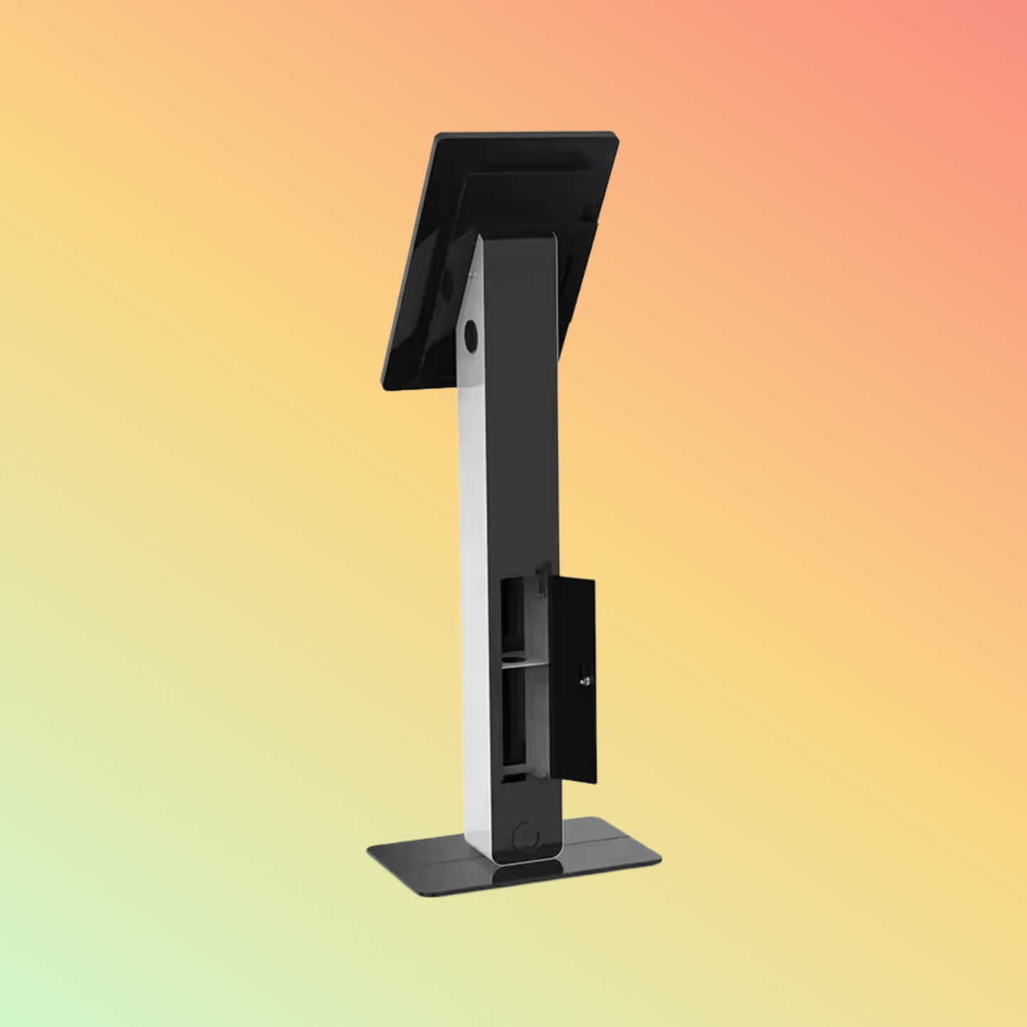 MAKEN SF-1103 Display Secure Floor Advertising Tablet Stands Floor Security Kiosk Enclosure Stand For Ipad 10.2"