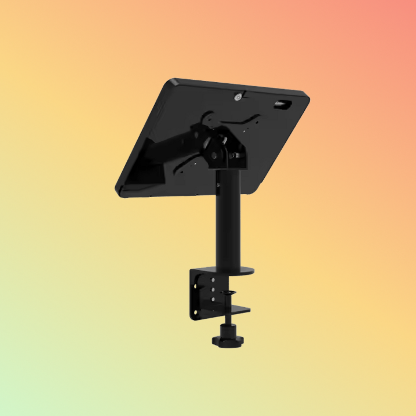 MAKEN SC-1509 Desktop Metal Clip-On Mounting 180 Rotated Adjustable Tablet Stand Holder For iPad