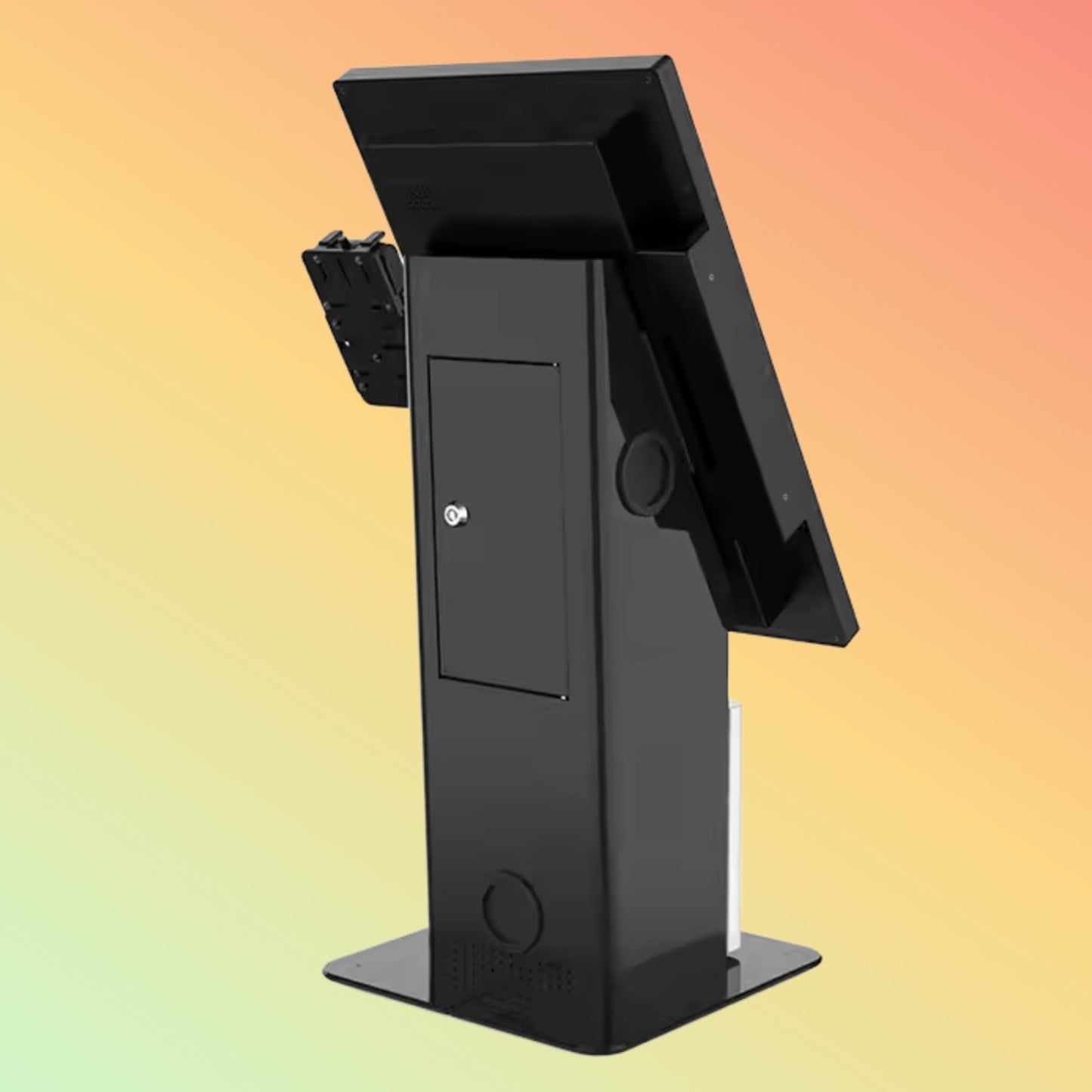 MAKEN Countertop 21.5inch self payment touch screen desk order kiosk with thermal printer