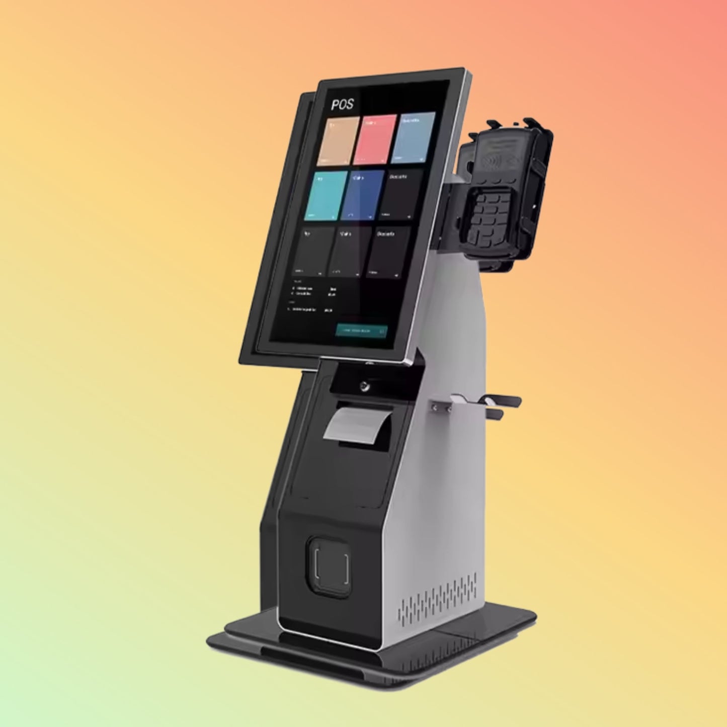 MAKEN 15.6 Inch Touch Kiosk POS Restaurant Order Casher Payment Kiosk Terminal Smart Cash Register