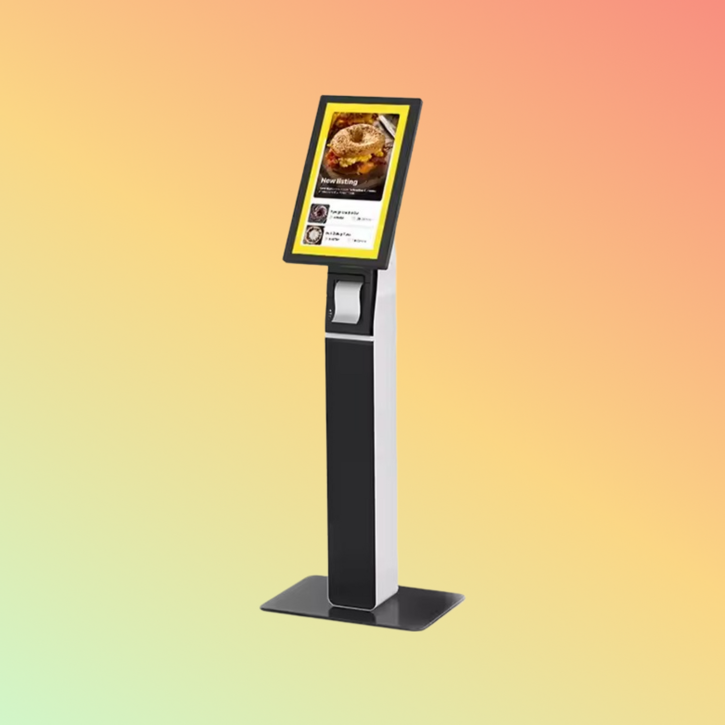 MAKEN 21.5 '' Indoor Queue Management System Kiosk Advertising Equipment Touch Restaurant Self Order Kiosk