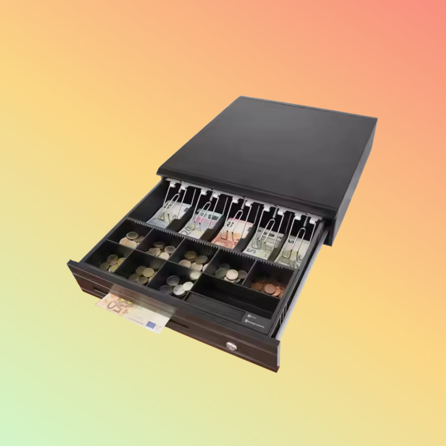 MAKEN MK-350 4 Bills 8 Coin Tray Removable Money Collecting Box Metal Small Cash drawer For Pos