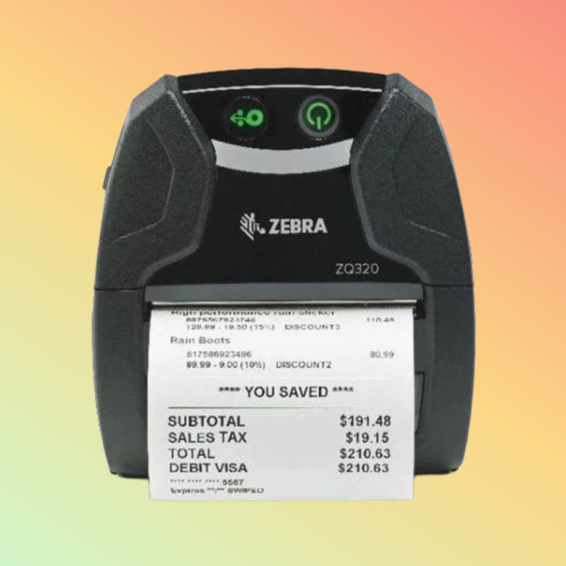 "Zebra ZQ310/ZQ320 Wireless Mobile Printer – Compact & Durable Design"