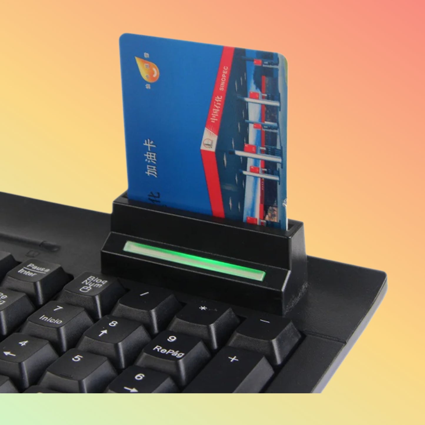 "Epos K104Keys-SCR USB Keyboard with integrated smart card and NFC reader"