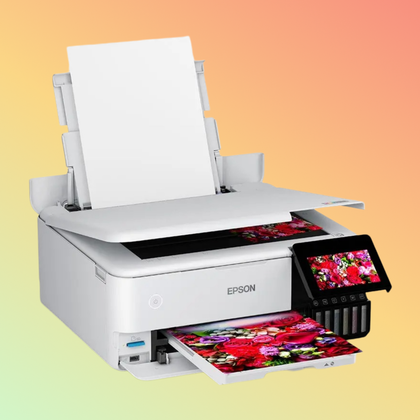 Epson EcoTank L8160 A4 photo printer, 3-in-1, WiFi connected, white