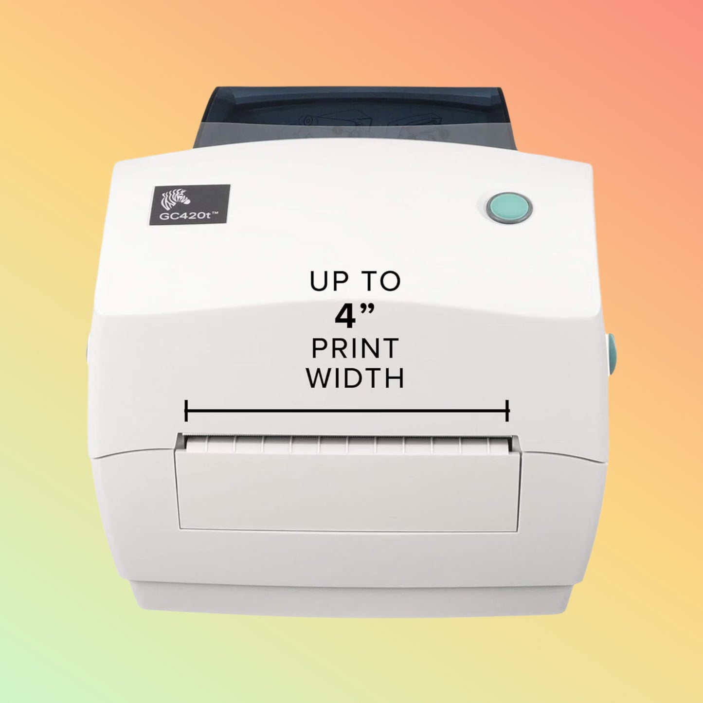 "Compact and durable Compatible GK888T label printer with 203dpi resolution, ideal for retail, shipping, and office labeling."