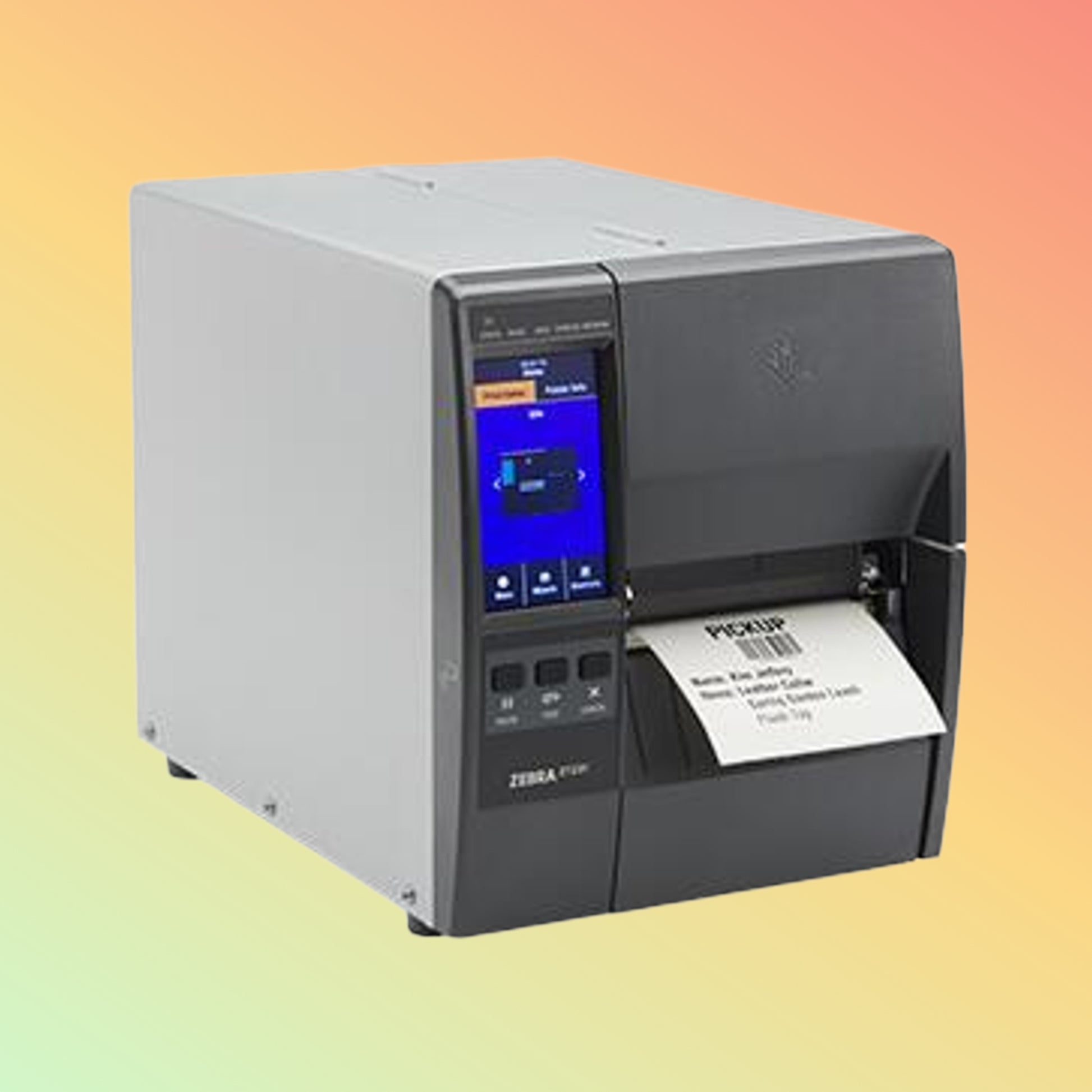 "Zebra ZT411 Printer with USB, Ethernet, and Bluetooth connectivity for industrial applications."