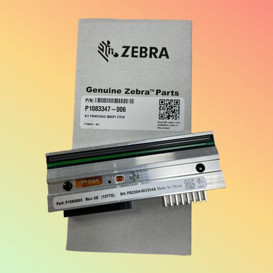 "Zebra ZT510 300Dpi Printhead displaying high-resolution printing capability"