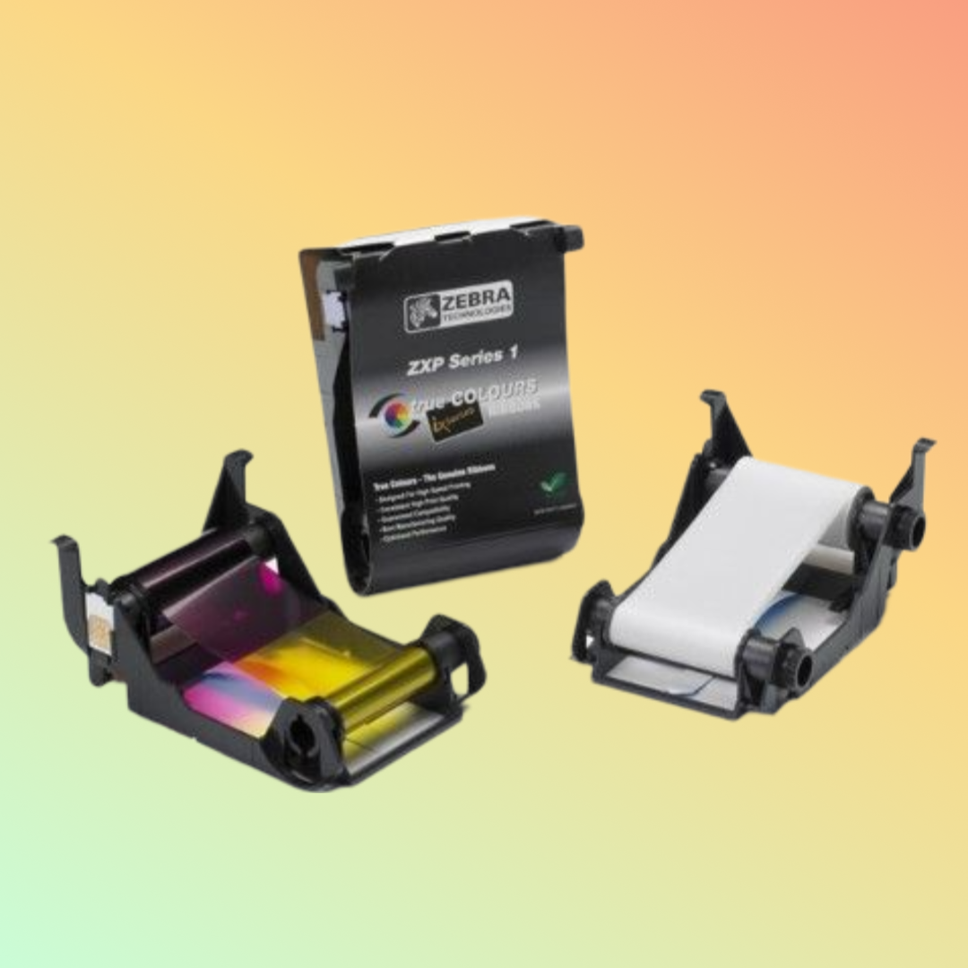 ZXP Series 1 Printer with Installed YMCKO Ribbon
