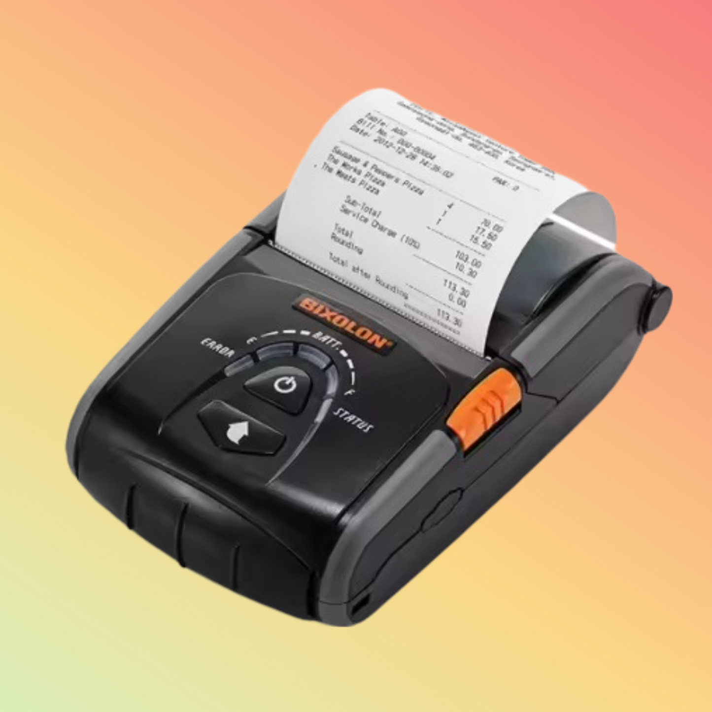 BIXOLON SPP-R200III 2-inch portable Bluetooth receipt printer, compact and lightweight design.