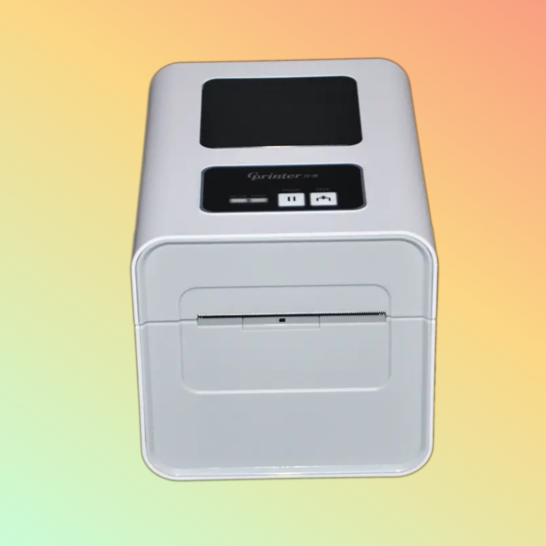 Front view of Gprinter 9025D 80mm thermal label printer
