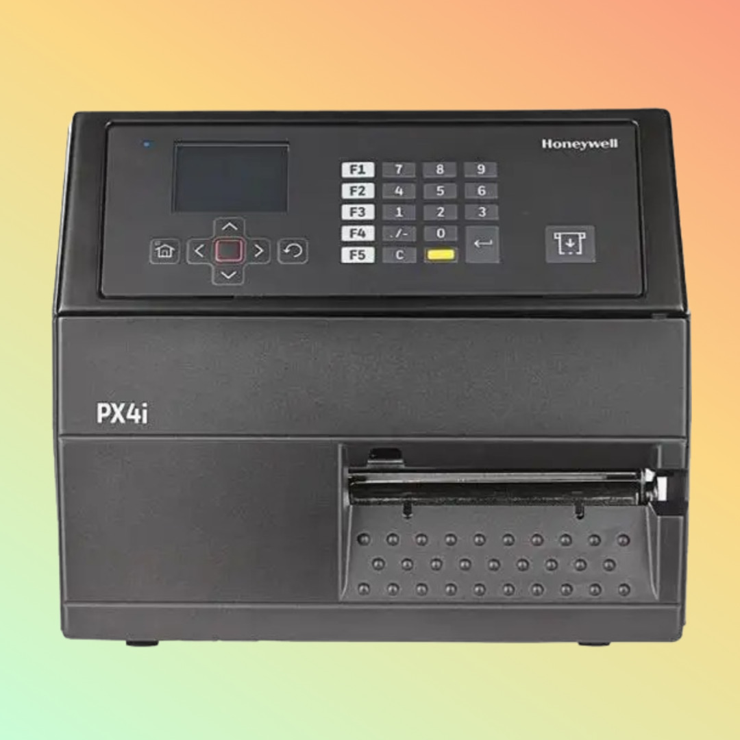 PX4ie Barcode Printer showcasing high-speed label printing
