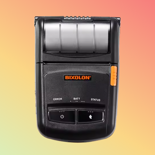 BIXOLON SPP-R210 portable 2-inch mobile receipt printer, showcasing its compact design.