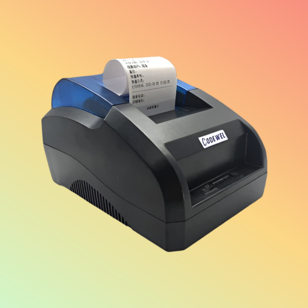 Codewal Black Thermal Label Printer Portable 56mm