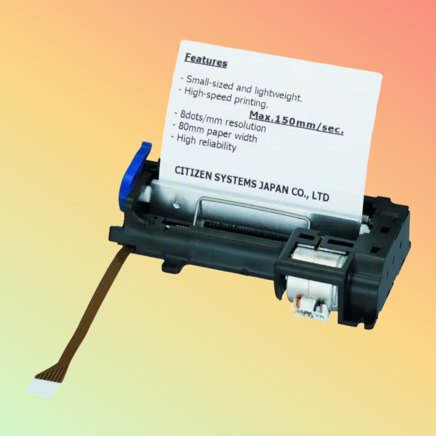 Citizen LT-2320 Thermal Printer Mechanism in packaging, highlighting secure delivery.