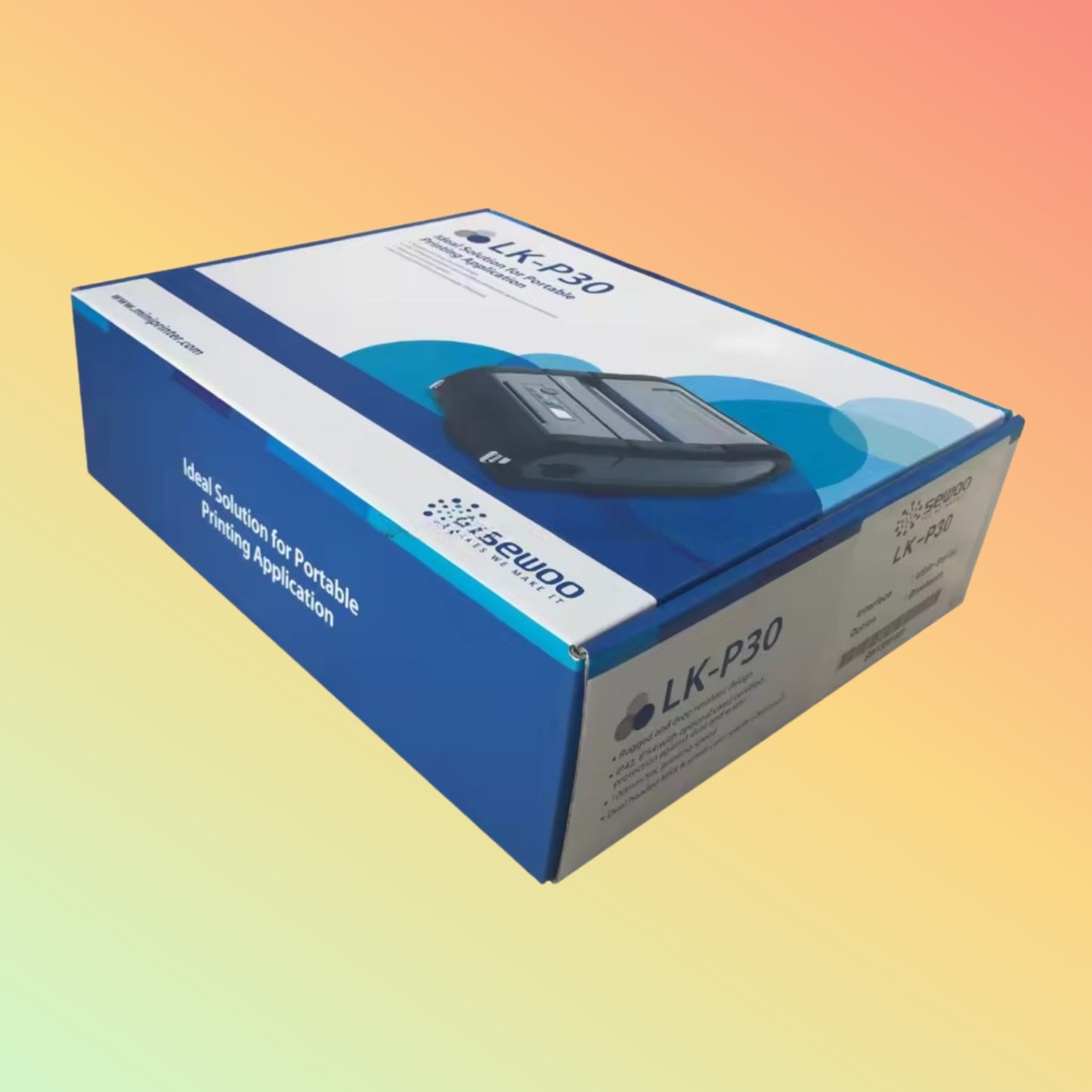 Sewoo LK-P30 Mobile Printer – 3-Inch, High-Speed, Portable