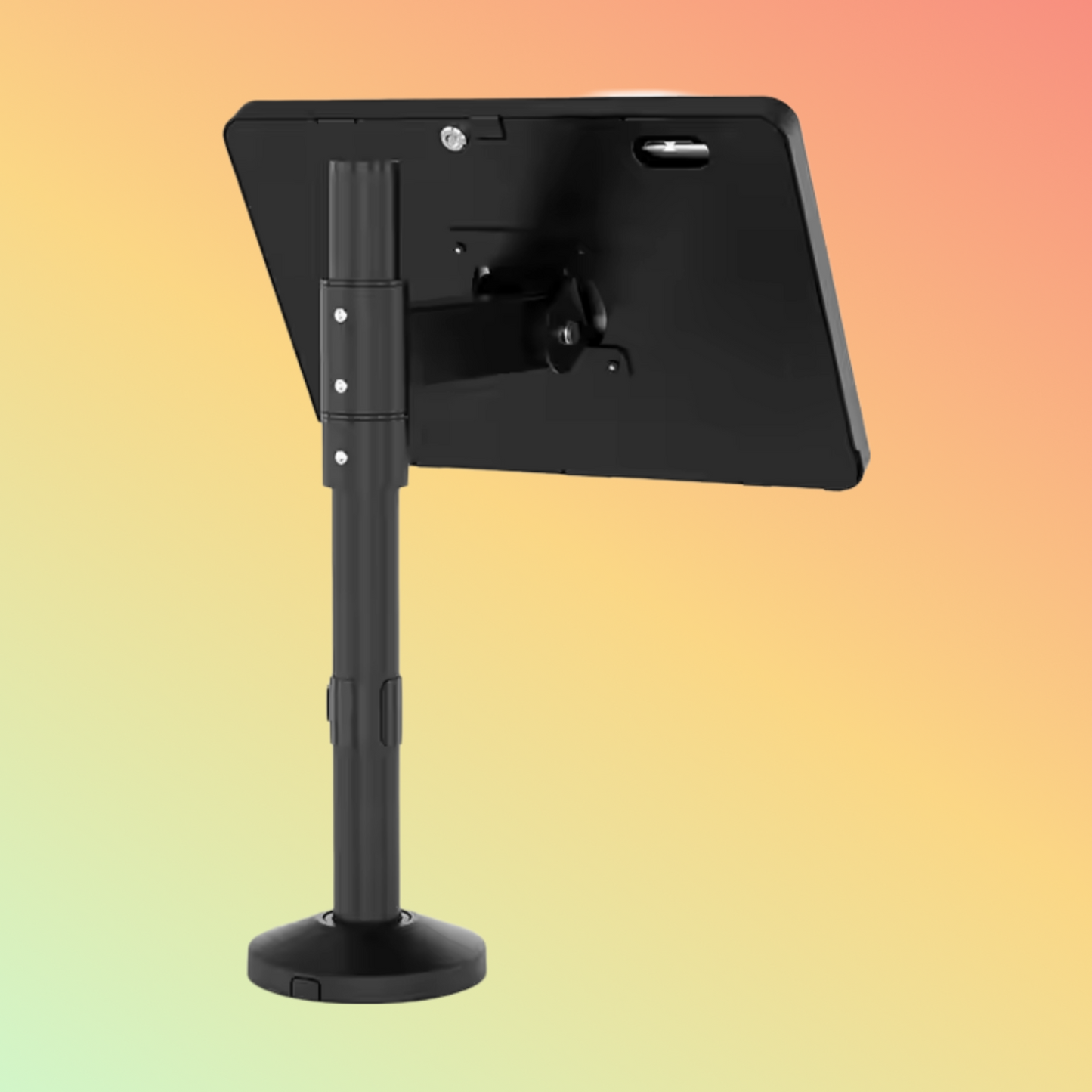 MAKEN SC-1501 Counter Top Flexible Pole Tablet Enclosure Stand Bracket Height Adjustable Tablet Stand