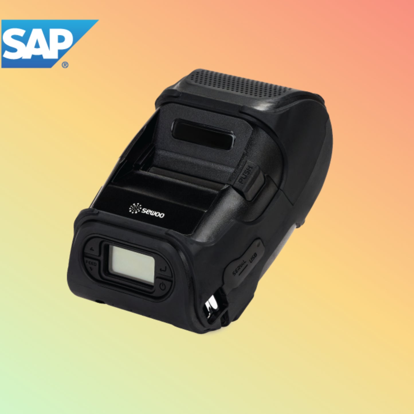 "Sewoo LK-P12II Rugged Thermal Printer - Fast, Portable, Durable"