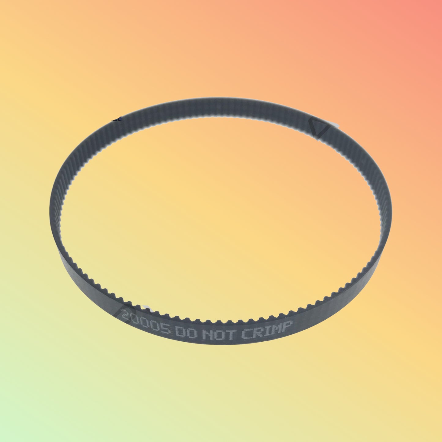 "Close-up of 77397M Main Drive Belt for Zebra ZM400 and ZM600 printers."