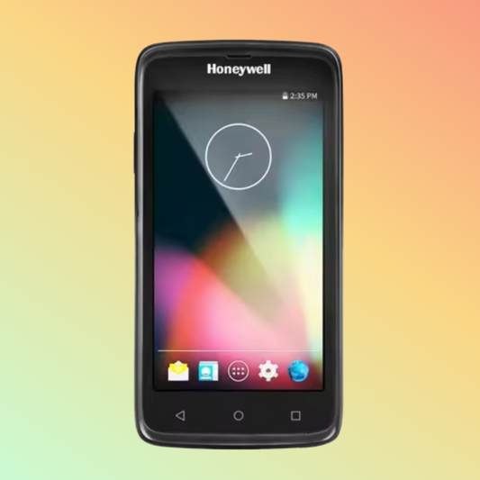 Honeywell EDA50 Android PDA with rugged design and 2D barcode scanner.
