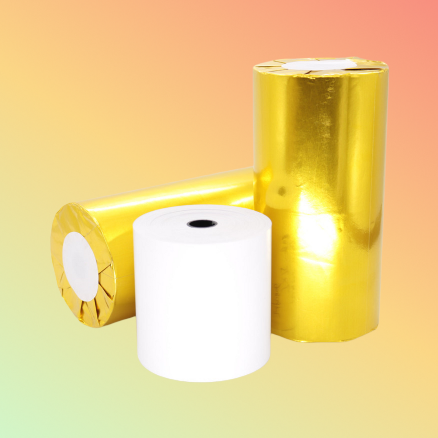 Securely packaged thermal paper rolls for fast delivery.