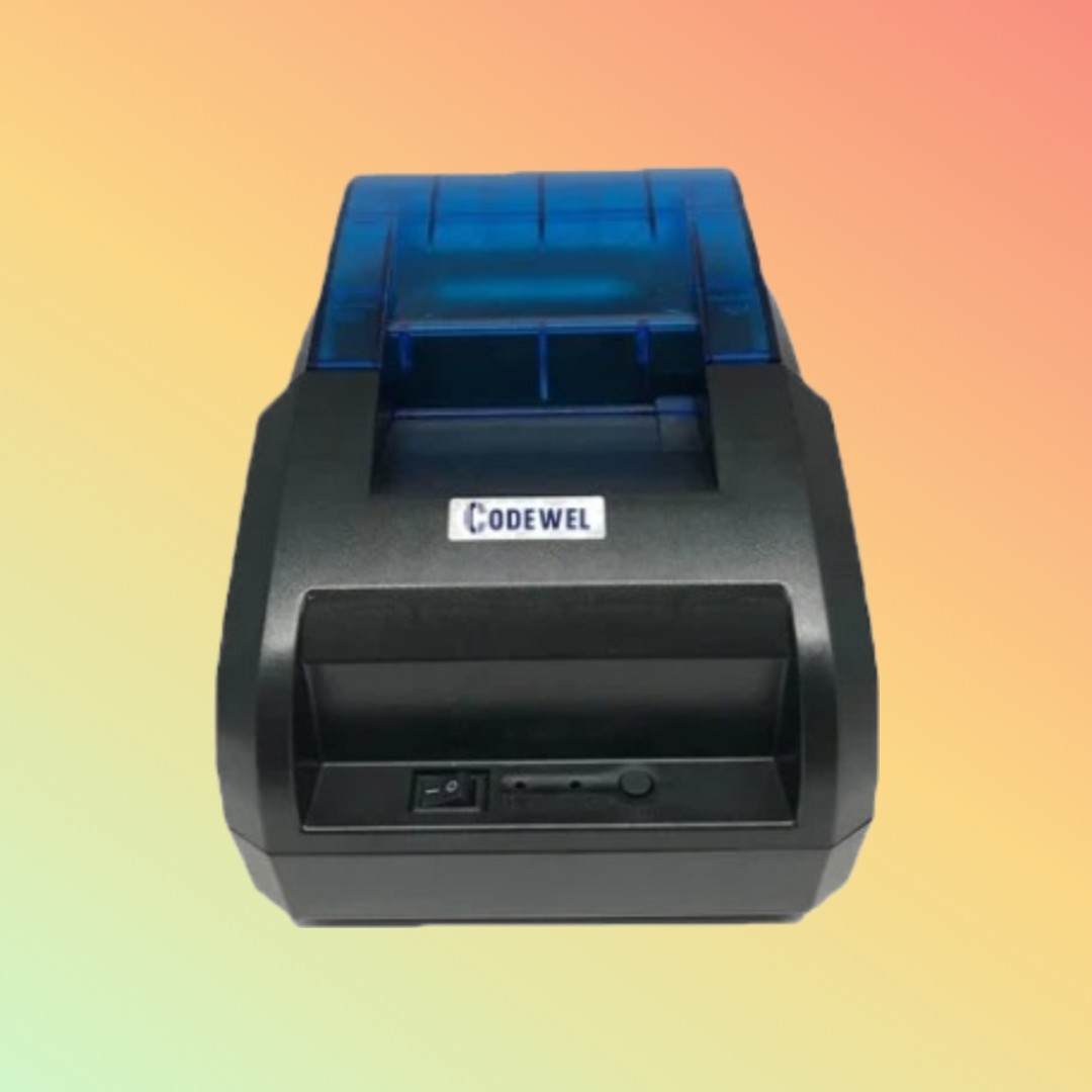 Codewal Black Thermal Label Printer Portable 56mm