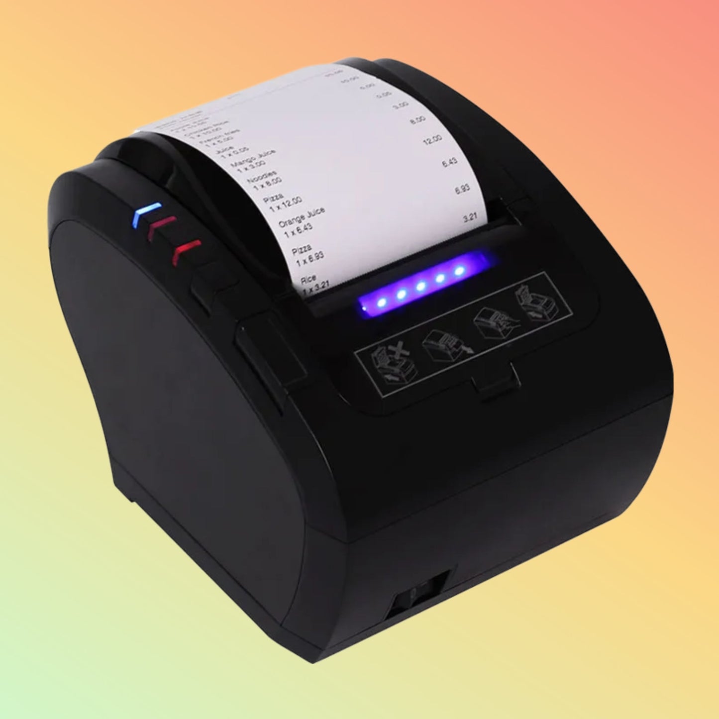 ZYWELL ZY606 80mm Thermal Receipt Printer Bill Ticket Printing Bluetooth POS Printer