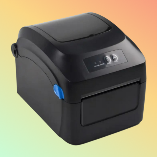 Product Overview: "GP-1324D Direct Thermal Barcode Printer, compact 4-inch label printer for retail and logistics."