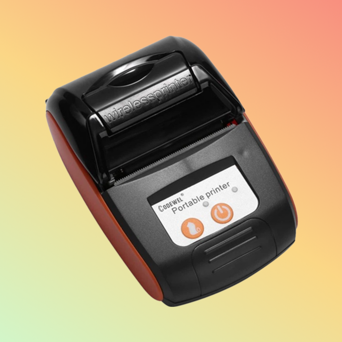 58mm Black Handheld Thermal Barcode Printer