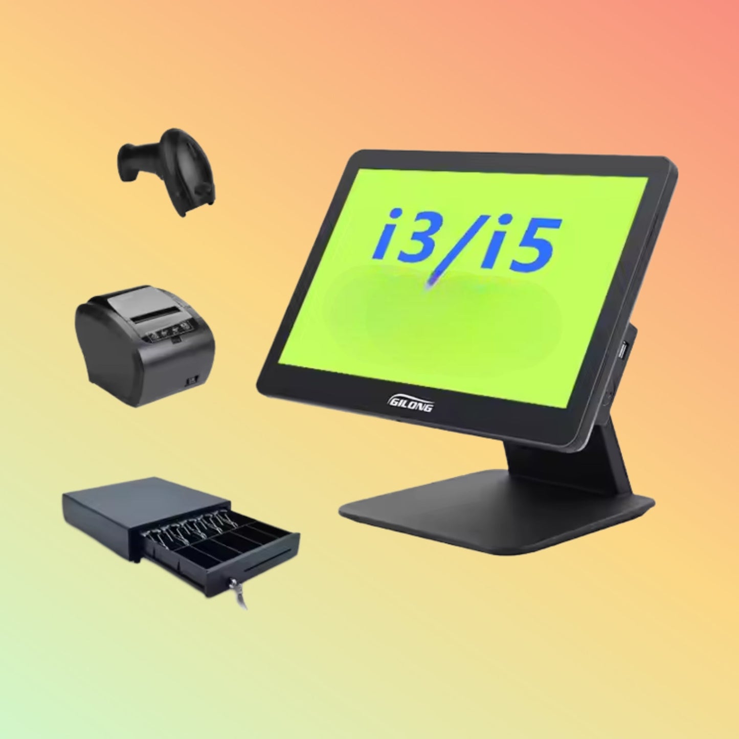 pos machine point of sale all in one touch windows desktop vesa machine cash register