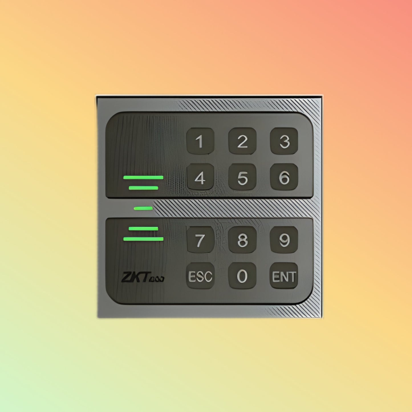 alt="Zkteco KR502E access card reader with numeric keypad"