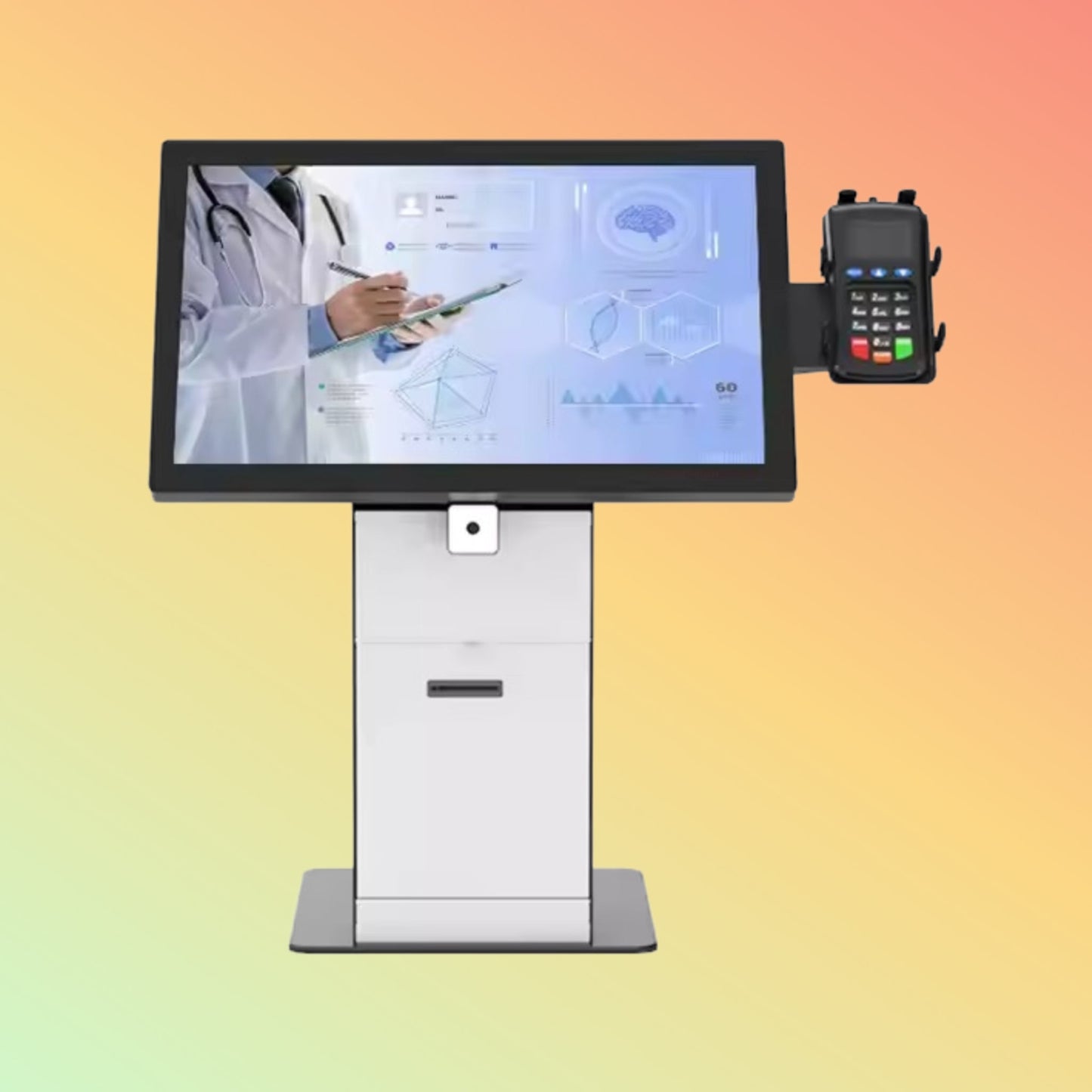 Interactive Self-Service Hospital Health Desktop Card Check-In Medical Kiosks