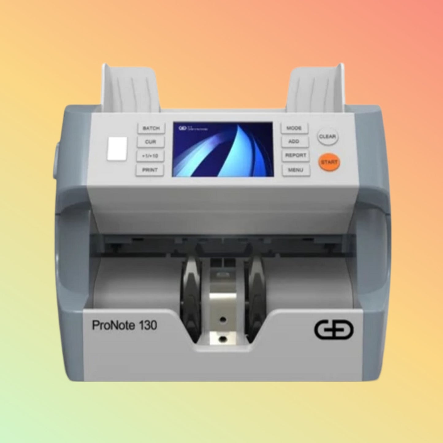 "ProNote 130 banknote counter processing up to 1,500 banknotes per minute."