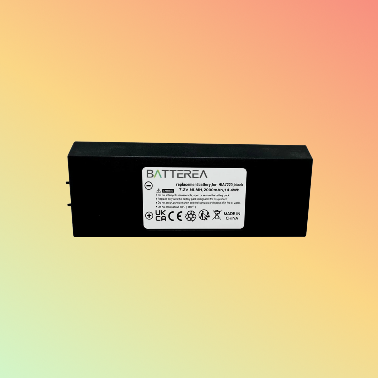 Batterea battery for HIAB AMH0627, AX-HI6692, XS Drive, XS Drive H3786692, XS Drive H3796692, replaces HIA7220, black, Ni-MH,7.2V 2000mAh