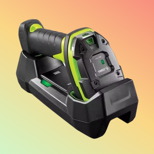 Zebra DS3678-DP rugged barcode scanner front view
