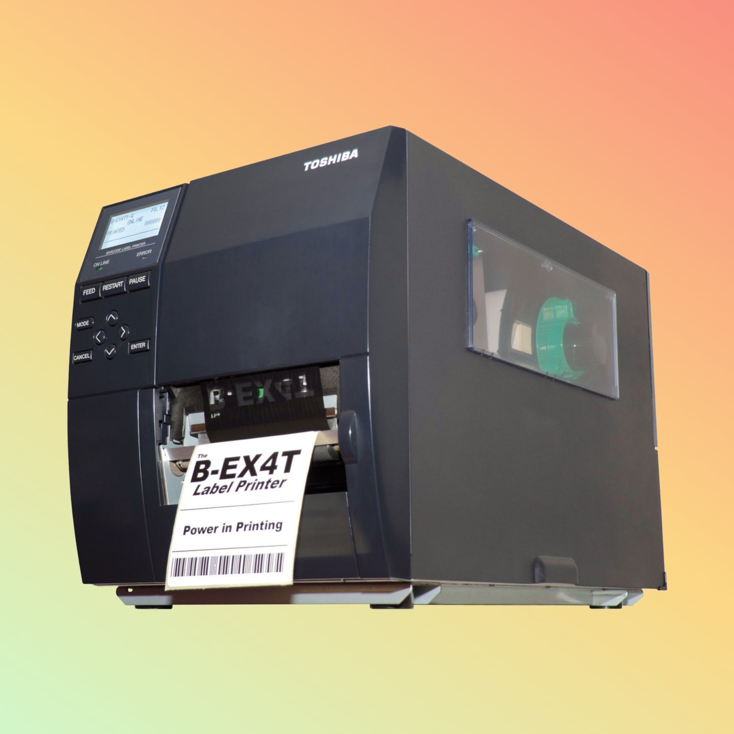 "User-Friendly Interface of Toshiba B-EX4T1 Industrial Label Printer, Easy Operation Features"