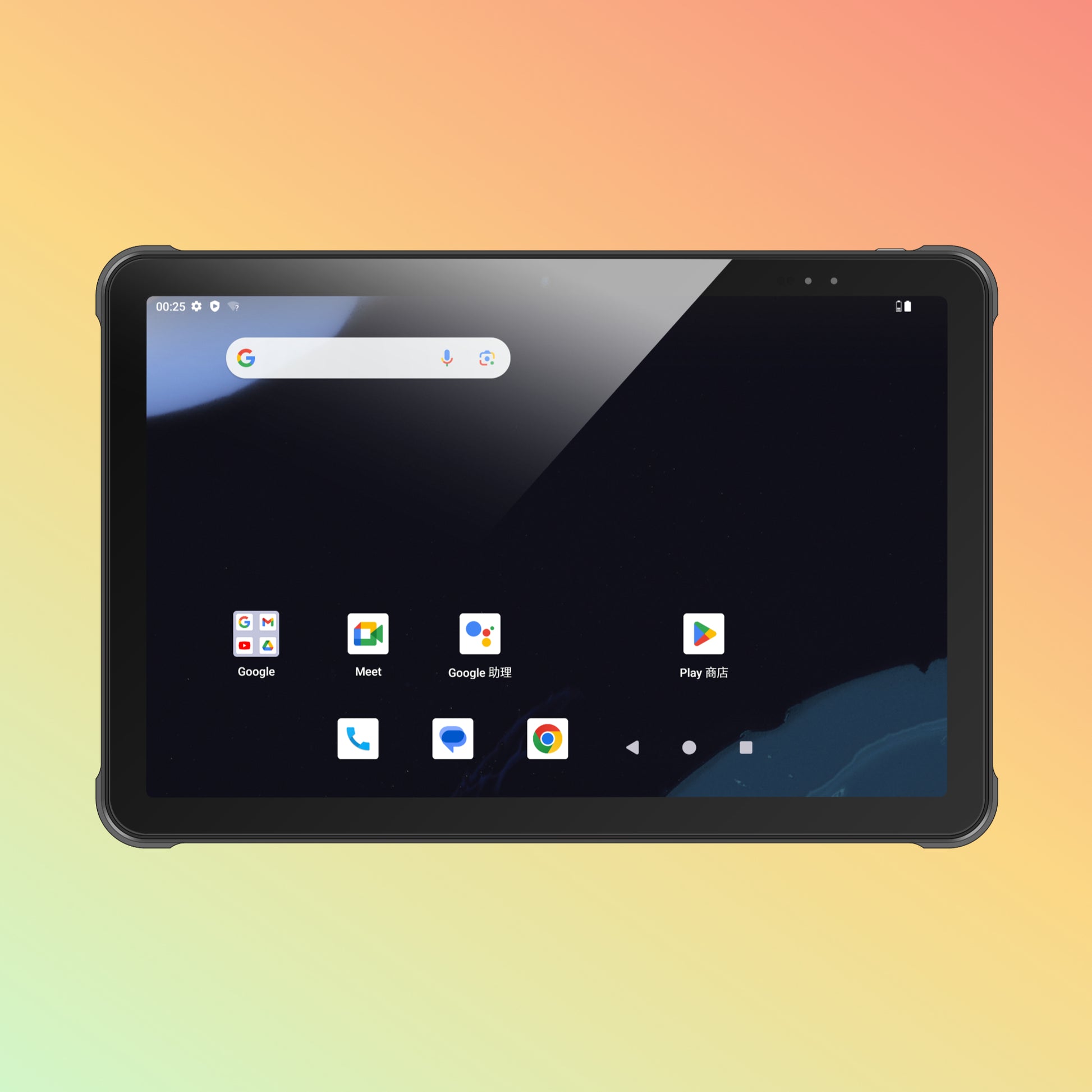 "POSTECH P100-5G Industrial Tablet featuring 10-inch high-resolution display, Android 14 OS, and rugged design for industrial use"