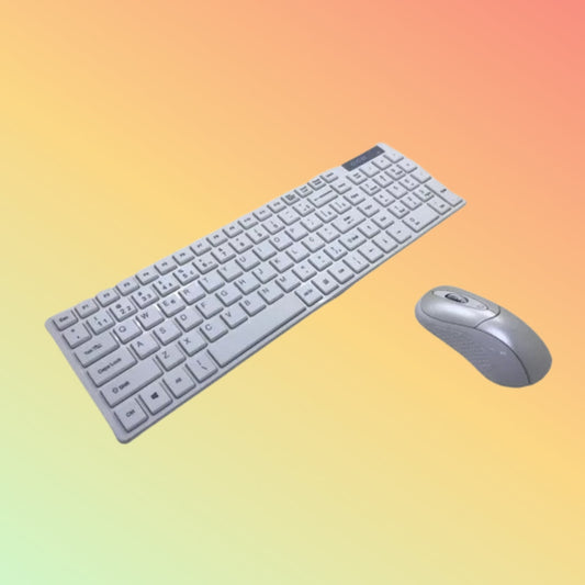 Teclado E Mouse Sem Fio Cce Si-kb868 / Si-918 Branco Origin