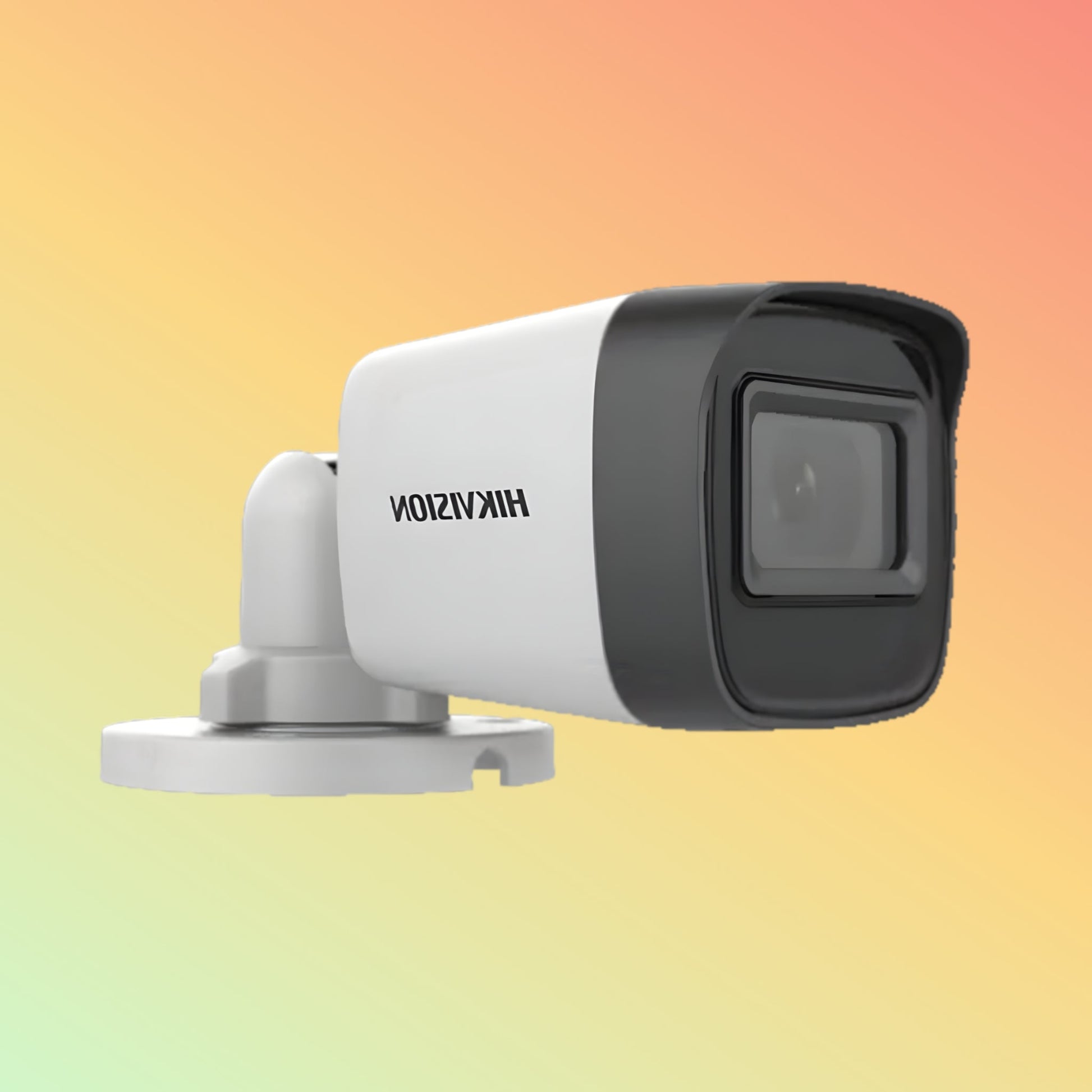 alt="Close-up view of Hikvision 2 Mp fixed mini bullet camera"