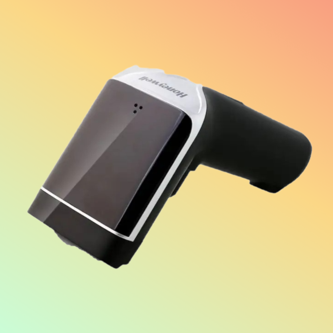 Product Overview: "Honeywell OH4502 wireless barcode scanner with USB connectivity and 2D scanning."
