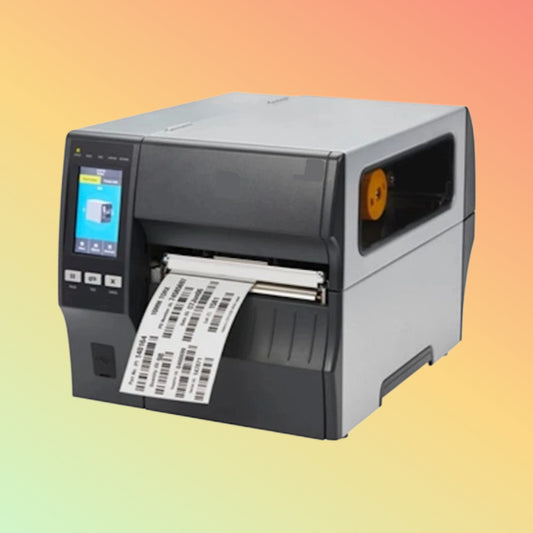 "Zebra ZT421 6-inch Industrial Barcode Printer with Touch Display"