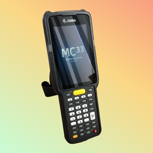 MC330M rugged mobile computer in industrial setting
